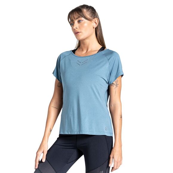 Dare 2B Womens/Ladies Crystallize Active T-Shirt / Bluestone - Picture 3 of 5